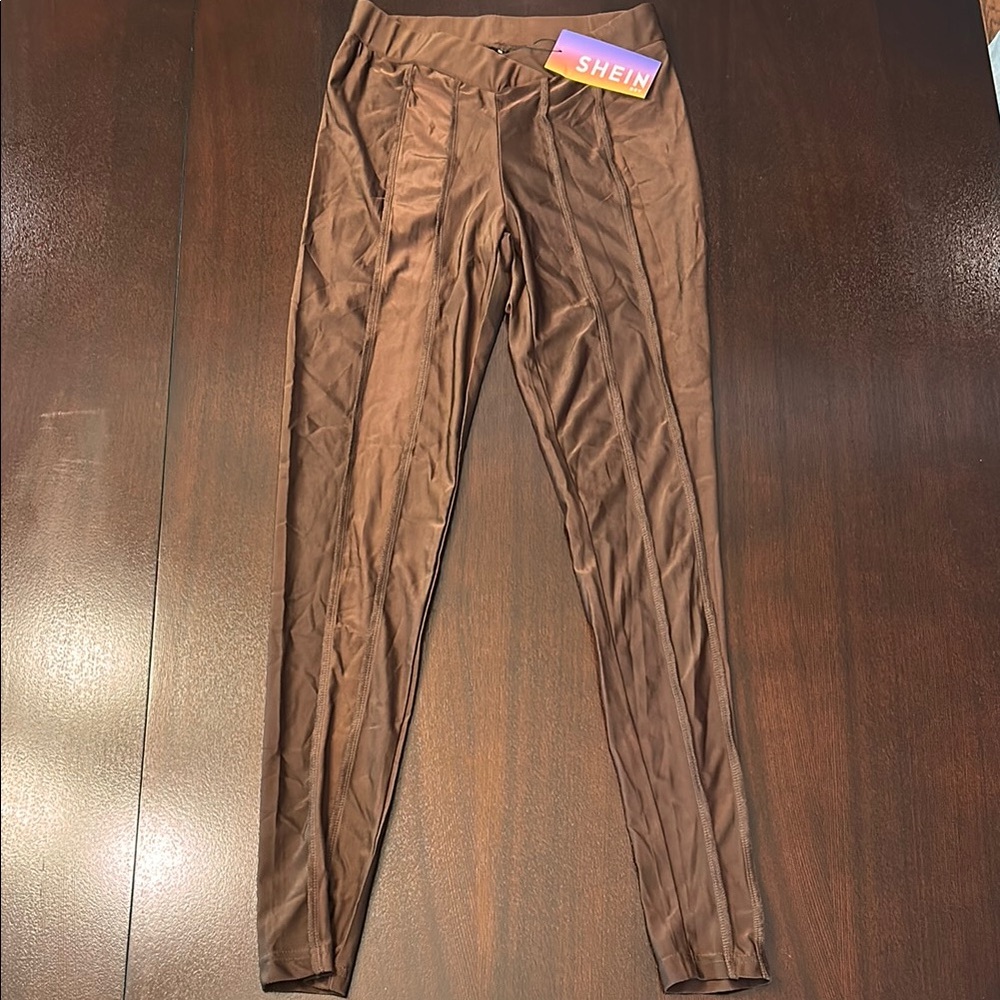 SHEIN Chocolate Brown Leggings